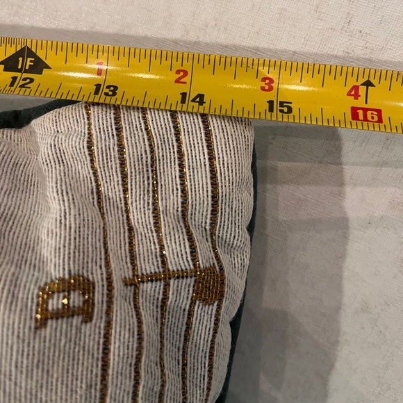 Vintage tapestry style Holiday Music Note Christmas topiaryTree Pillow. Pretty! - Picture 6 of 6